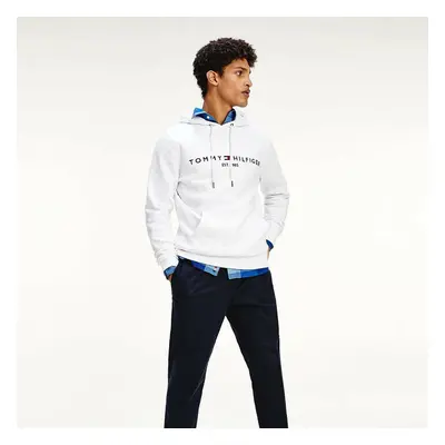 Tommy Hilfiger pánská bílá mikina Logo Hoody