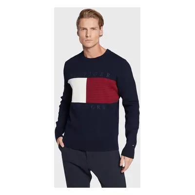 Tommy Hilfiger pánský tmavě modrý svetr