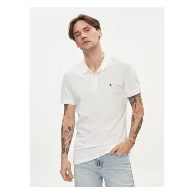 Calvin Klein pánské bílé polo tričko