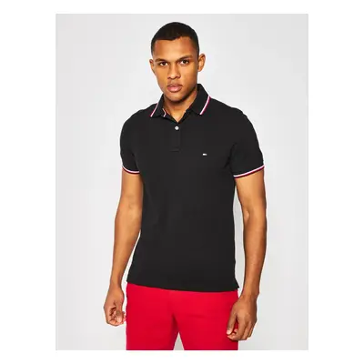 Tommy Hilfiger pánské černé polo tričko