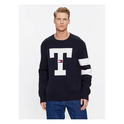 Tommy Jeans pánský tmavě modrý svetr