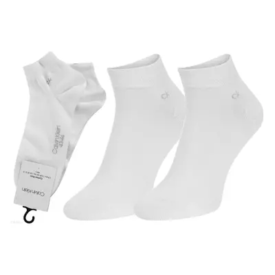 Calvin Klein pánské bílé ponožky 2 pack