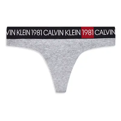 Calvin Klein dámská šedá tanga