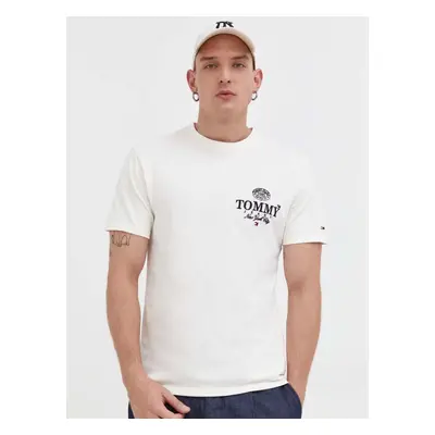 Tommy Jeans pánské bílé tričko