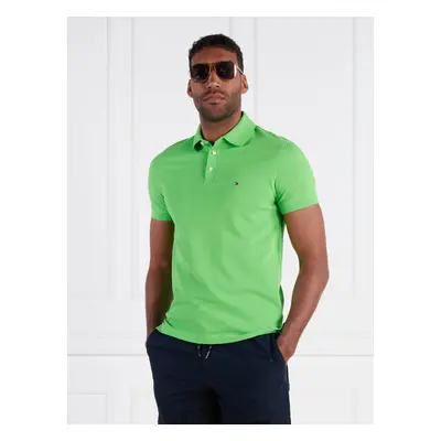 Tommy Hilfiger pánské zelené polo tričko