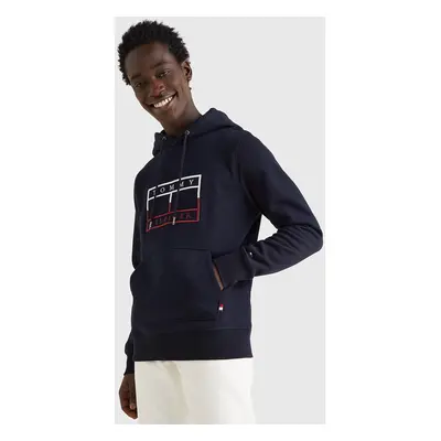 Tommy Hilfiger pánská tmavě modrá mikina Flag