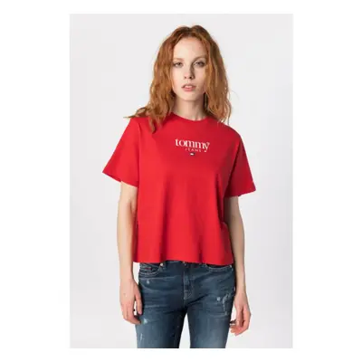 Tommy Jeans dámské červené tričko