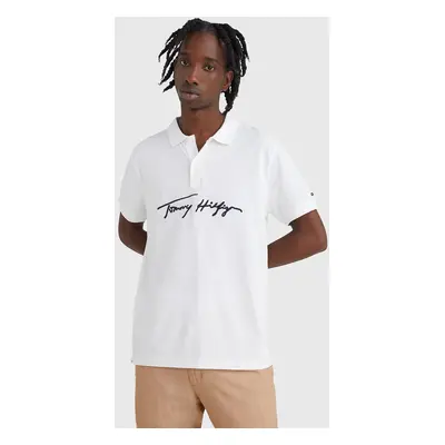 Tommy Hilfiger pánské bílé polo Signature