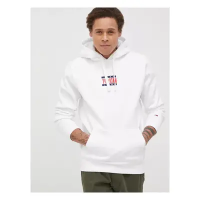 Tommy Jeans pánská bílá mikina