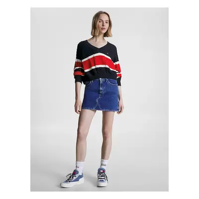 Tommy Jeans dámský tmavě modrý svetr