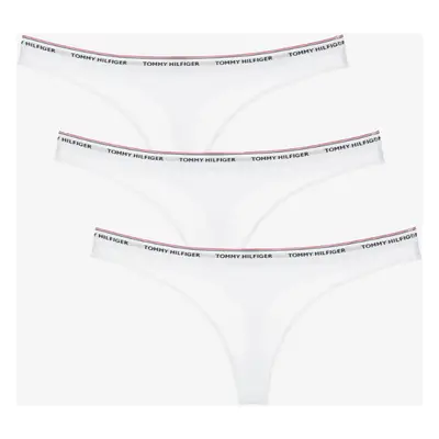 Tommy Hilfiger dámské bílé tanga 3pack Essentials