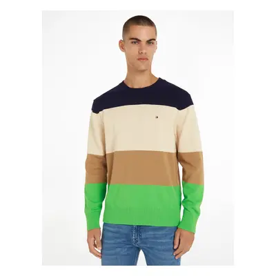 Tommy Hilfiger pánský vícebarevný svetr Colourblock