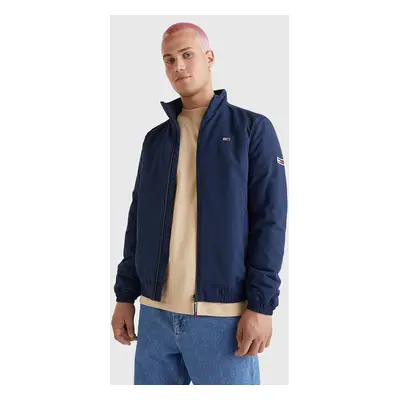 Tommy Jeans pánská modrá bunda ESSENTIAL PADDED JACKET