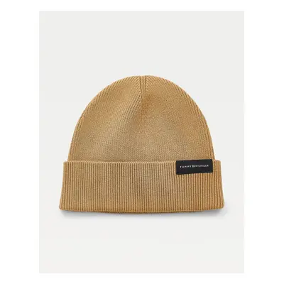 Tommy Hilfiger pánská světle hnědá zimní čepice BEANIE