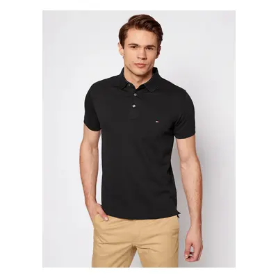 Tommy Hilfiger pánské černé polo tričko