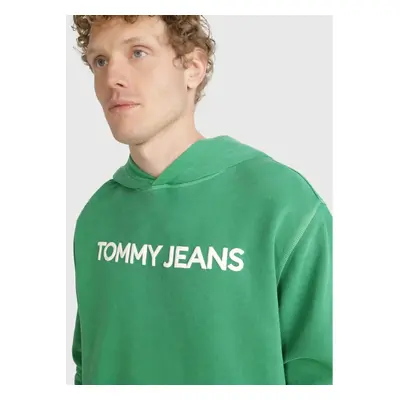 Tommy Jeans pánská zelená mikina