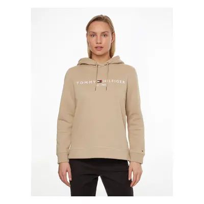 Tommy Hilfiger dámská béžová mikina Hoodie