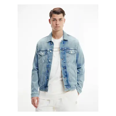 Tommy Jeans pánská světle modrá džínová bunda