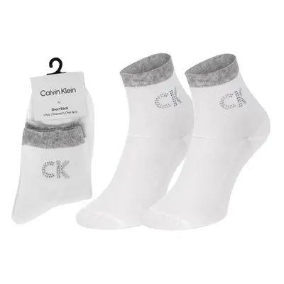 Calvin Klein dámské bílé ponožky