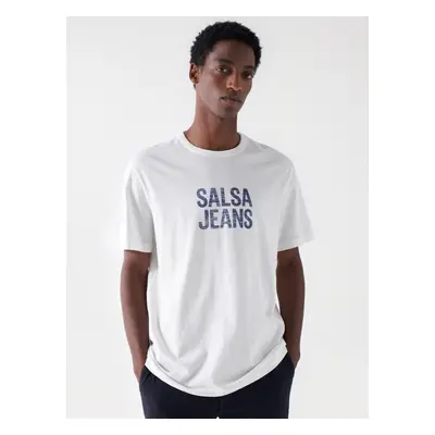 Salsa Jeans pánské bílé tričko