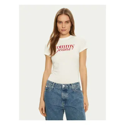 Tommy Jeans dámské bílé tričko