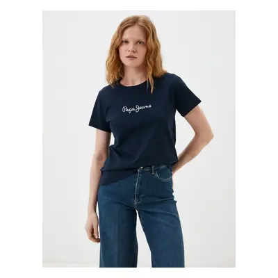 Pepe Jeans dámské tmavě modré tričko Lorette