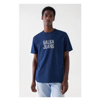 Salsa Jeans pánské tmavě modré tričko