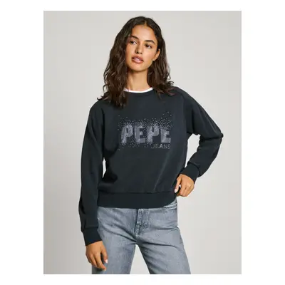 Pepe Jeans dámská černá mikina LUNA