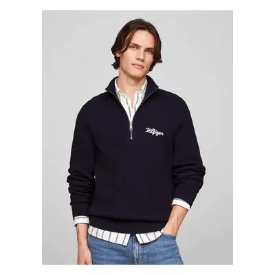 Tommy Hilfiger pánský tmavě modrý svetr