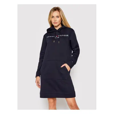 Tommy Hilfiger dámské tmavě modré mikinové šaty