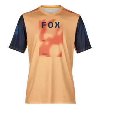 FOX Cyklistický dres s krátkým rukávem - RANGER RACE TAUNT - oranžová