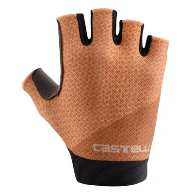 CASTELLI Cyklistické rukavice krátkoprsté - ROUBAIX GEL 2W - oranžová