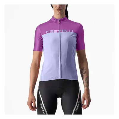 CASTELLI Cyklistický dres s krátkým rukávem - VELOCISSIMA LADY - fialová