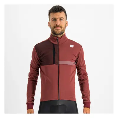 SPORTFUL Cyklistická zateplená bunda - GIARA SOFTSHELL - hnědá