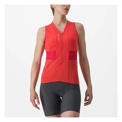 CASTELLI Cyklistický dres - ANIMA 4 LADY - oranžová