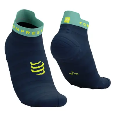 COMPRESSPORT Cyklistické ponožky kotníkové - PRO RACING SOCKS V4.0 ULTRALIGHT RUN - modrá/světle