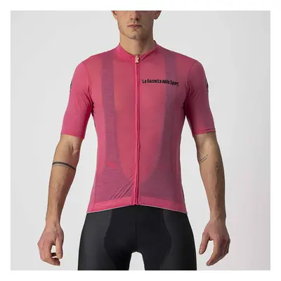 CASTELLI Cyklistický dres s krátkým rukávem - GIRO '21 MAGLIA ROSA - růžová