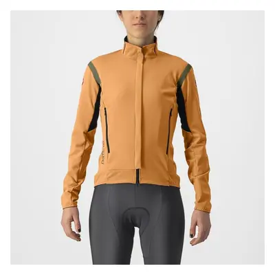 CASTELLI Cyklistická zateplená bunda - PERFETTO ROS 2 W - oranžová