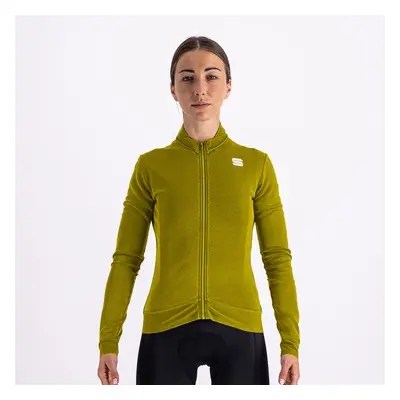 SPORTFUL Cyklistický dres s dlouhým rukávem zimní - MONOCROM THERMAL - žlutá