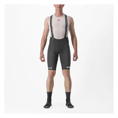 CASTELLI Cyklistické kalhoty krátké s laclem - FREE AERO RC CLASSIC - černá/bílá