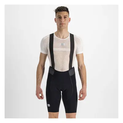 SPORTFUL Cyklistické kalhoty krátké s laclem - TOTAL COMFORT - černá