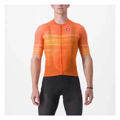 CASTELLI Cyklistický dres s krátkým rukávem - CLIMBER'S 3.0 - oranžová