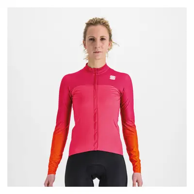 SPORTFUL Cyklistický dres s dlouhým rukávem zimní - BODYFIT PRO THERMAL - růžová