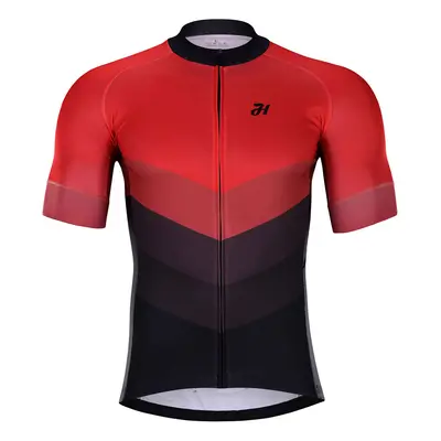 HOLOKOLO Cyklistický dres s krátkým rukávem - NEW NEUTRAL - červená/černá