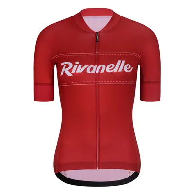 RIVANELLE BY HOLOKOLO Cyklistický dres s krátkým rukávem - GEAR UP - červená