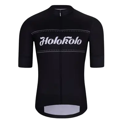 HOLOKOLO Cyklistický dres s krátkým rukávem - GEAR UP - černá