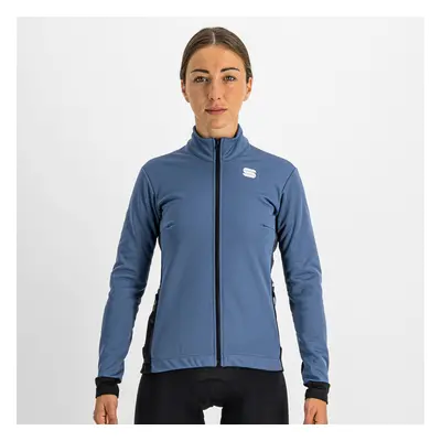 SPORTFUL Cyklistická větruodolná bunda - NEO SOFTSHELL - modrá/černá