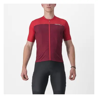 CASTELLI Cyklistický dres s krátkým rukávem - UNLIMITED ENTRATA - červená