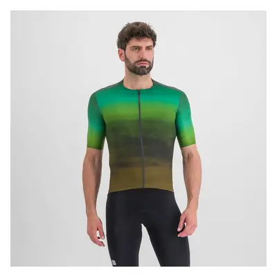 SPORTFUL Cyklistický dres s krátkým rukávem - FLOW SUPERGIARA - zelená