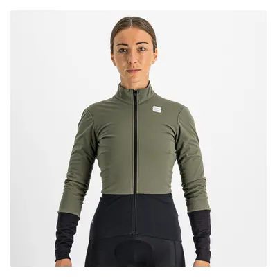 SPORTFUL Cyklistická větruodolná bunda - TOTAL COMFORT - zelená/černá